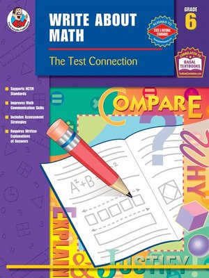 cover image of Write About Math, Grade 6